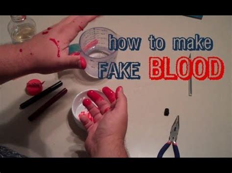 how to make fake blood dry on clothes|no stain washable fake blood.